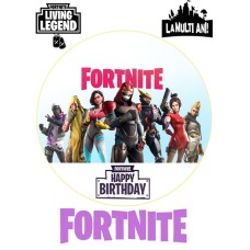 FS9d Fortnite imagine comestibila rotunda din vafa D15cm